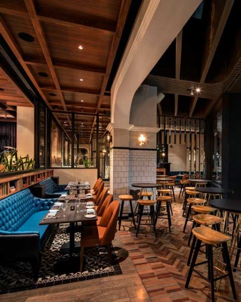 Inside and outside meets at The Bourbon, design by Paul Kelly Design