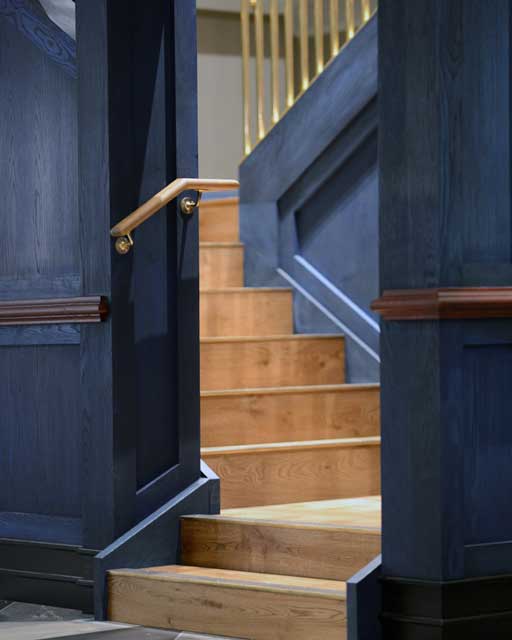 Stairwell detail at Tamworth Powerhouse, design by Paul Kelly Design